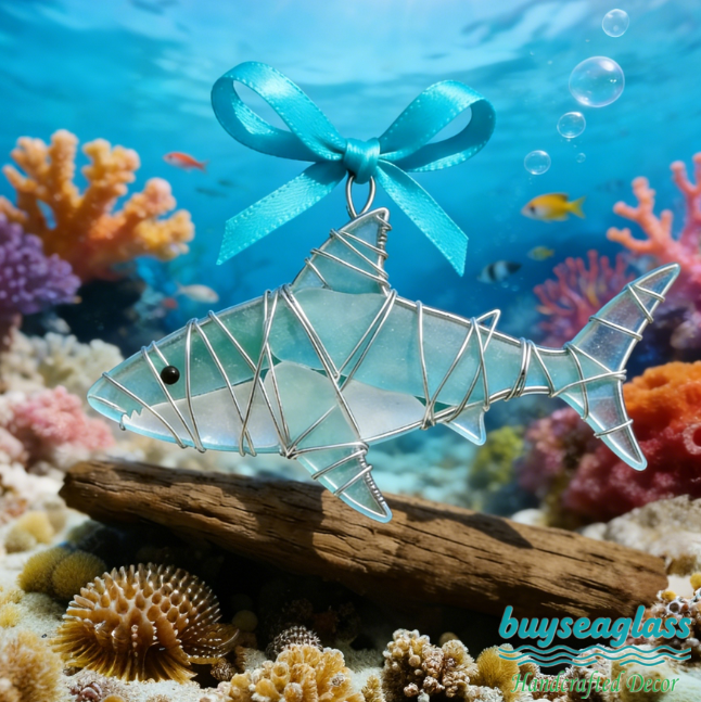 š„Hand-Wrapped Sea Glass CollectionšTimeless Coastal Art