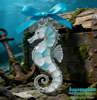 🔥Hand-Wrapped Sea Glass Collection💎Timeless Coastal Art