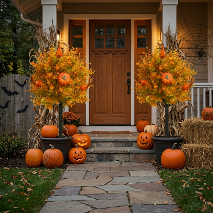 🍂Fall Pumpkin Porch Stakes - Autumn Pathway & Entryway Decor
