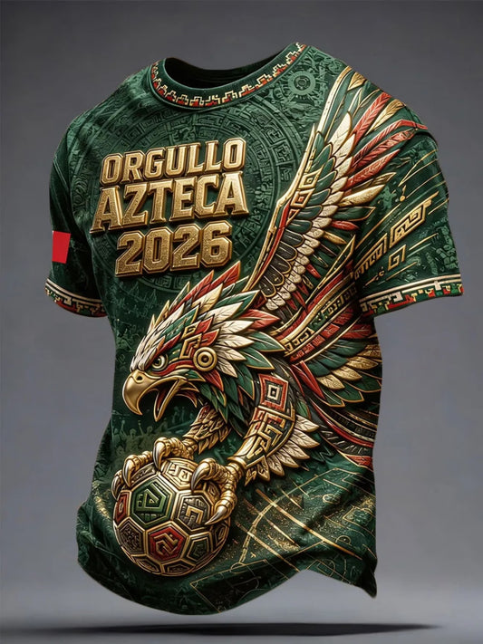 Mexico Football Fan T-Shirt - Aztec Eagle Pride 2026 Soccer Game Day Shirt