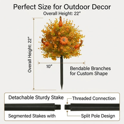 🍂Fall Pumpkin Porch Stakes - Autumn Pathway & Entryway Decor