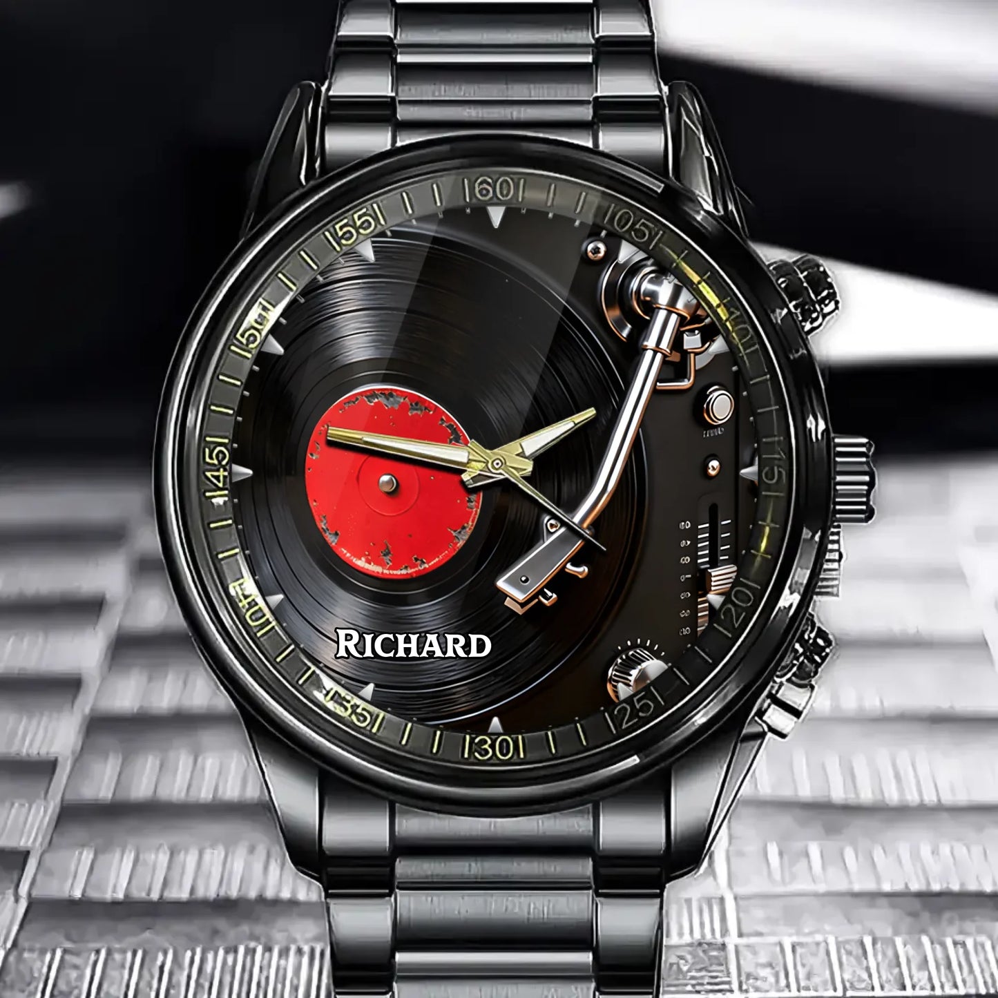 Personalized Watch With Multiple Music Elements - Suitable For Music Lovers And As A Gift