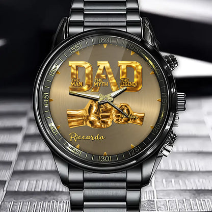 Personalized Dad The Man The Myth The Legend Watch – Best Gift For Him
