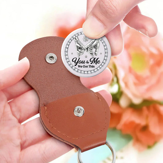 Custom Pocket Hug Token - Personalized "I'll Keep Choosing You" Romantic Coin Gift For Wife, Husband, Partner - Choose You Over Again