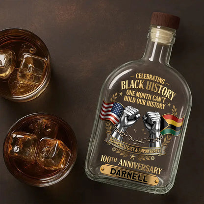 Custom Whiskey Decanter - Personalized Empowerment & Freedom Celebration Gift