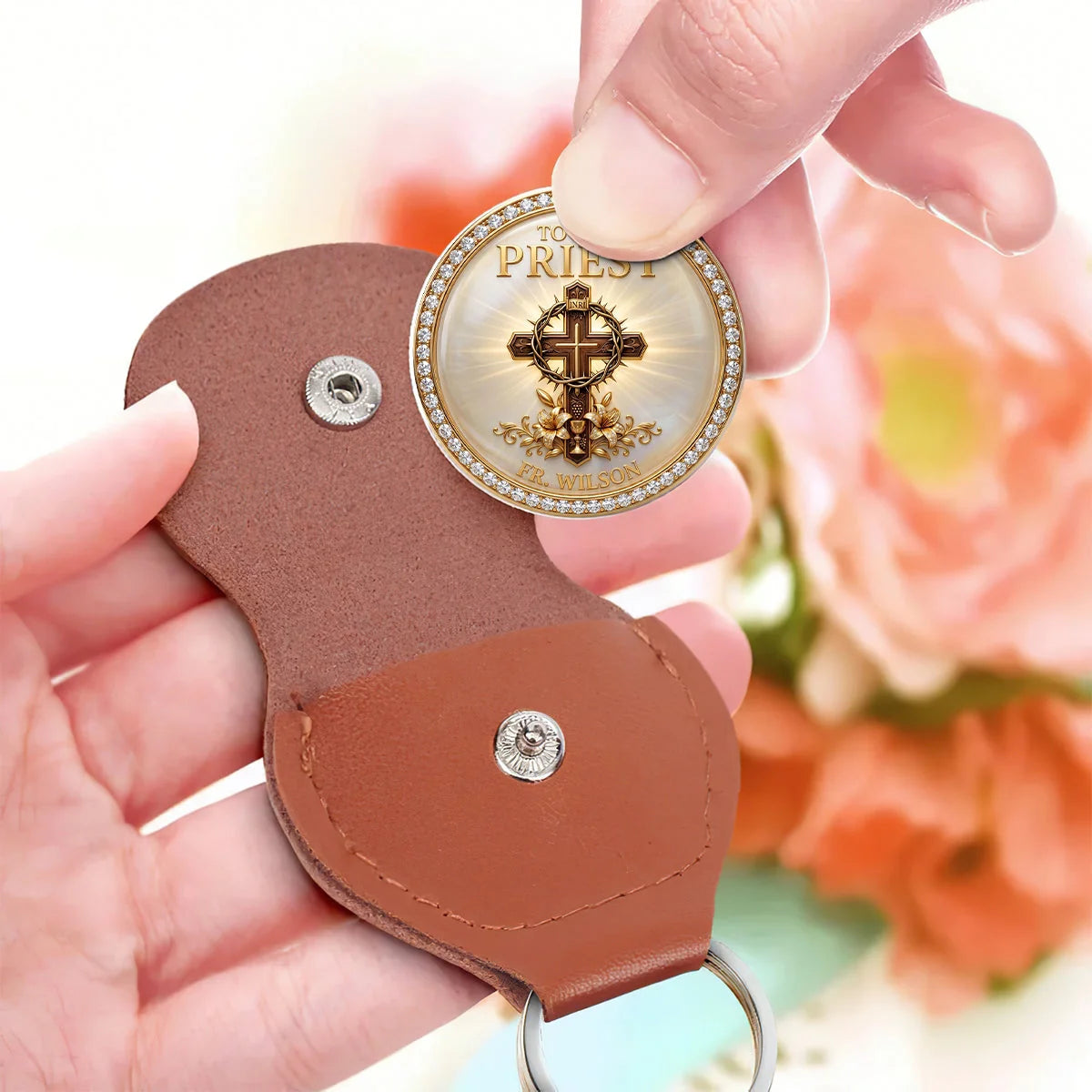 Custom Christian Coin  - Personalized To Our Priest Thank You Gift