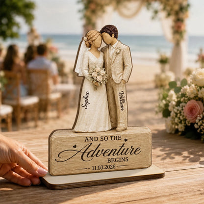 Wedding Couple 2D Flat - Personalized 2-Layered Woo (2)