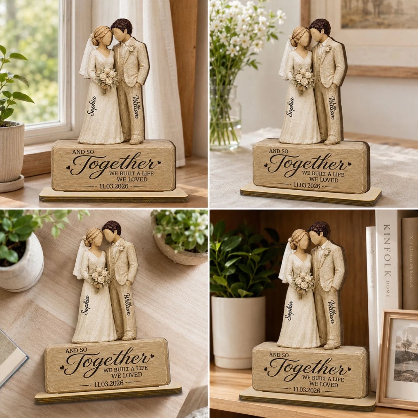 Wedding Couple 2D Flat - Personalized 2-Layered Woo (5)