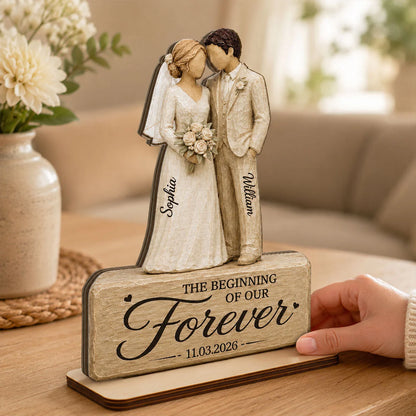 Custom Wooden Wedding Plaque - Personalized Anniversary Gifts For Couples - We Built A Life We Loved