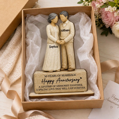 Old Couple Holding Hands 2D Flat - Personalized_yyt