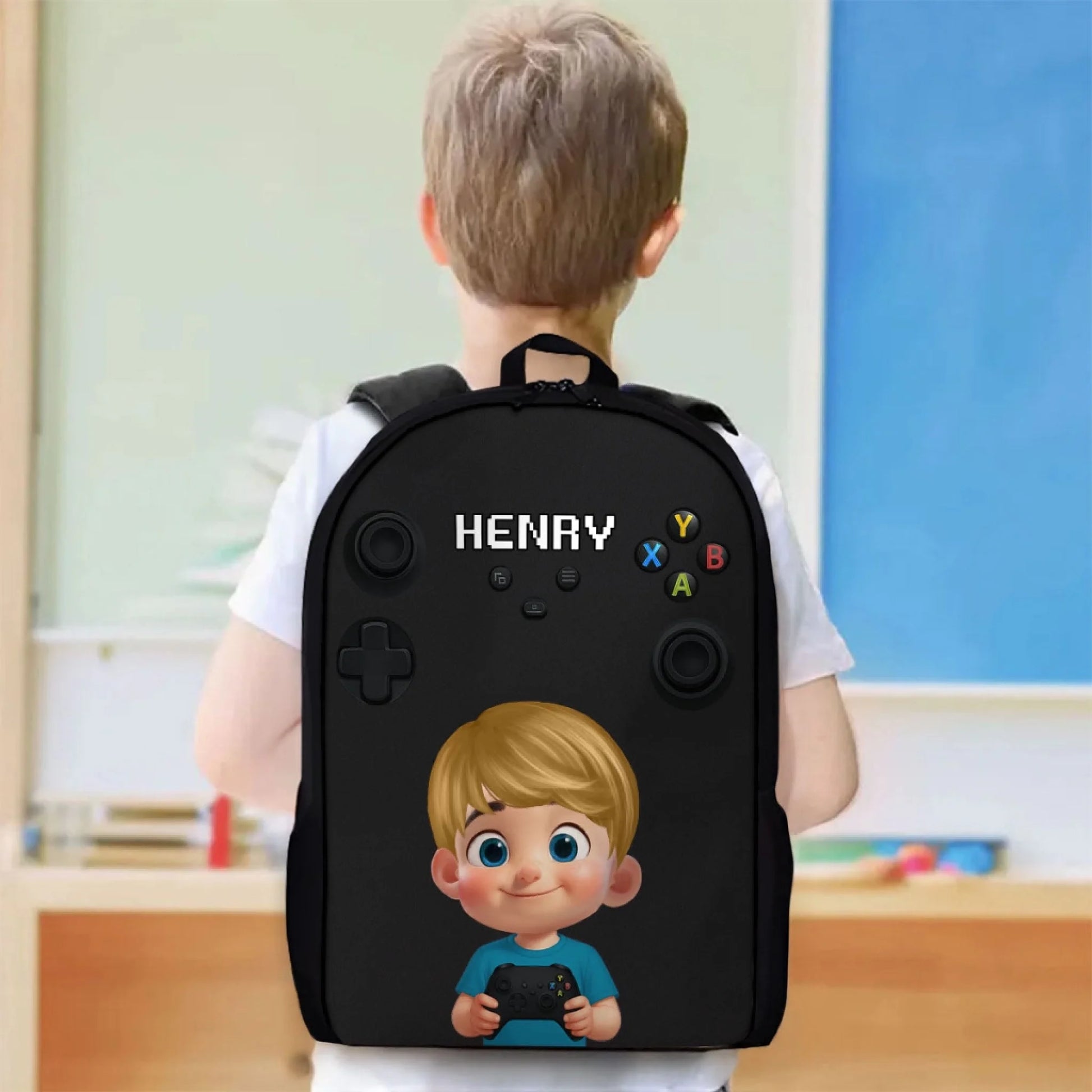 Gamer Design for Boys Girls - Personalized Backpack (3)