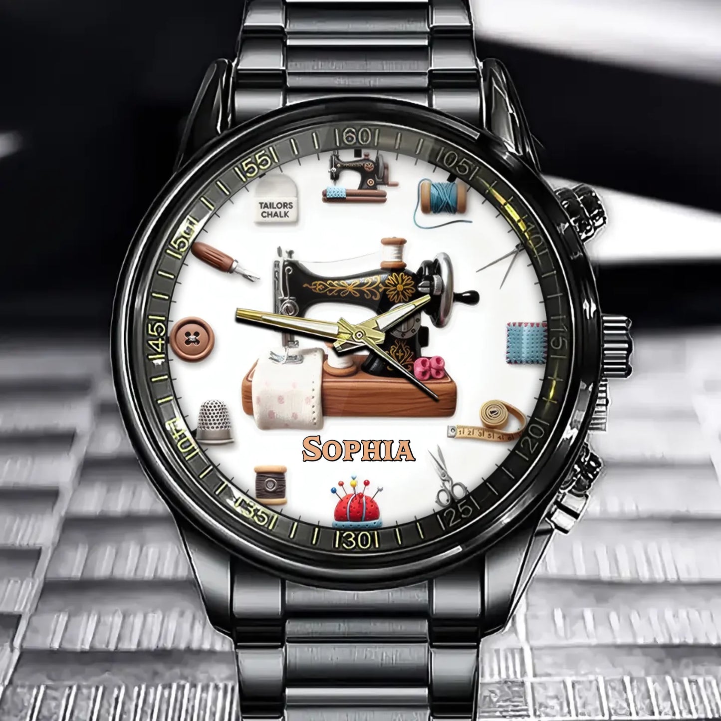 Custom Tailored for You Watch - Personalized Gift For Sewists, Quilters & Seamstresses