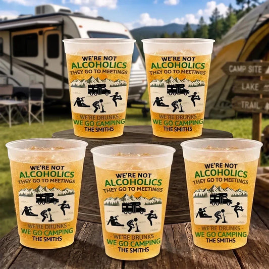 Custom Frosted Camping Cup - Personalized Gifts For Campers & RV Lovers - Where The Wild Meets Happy Hour