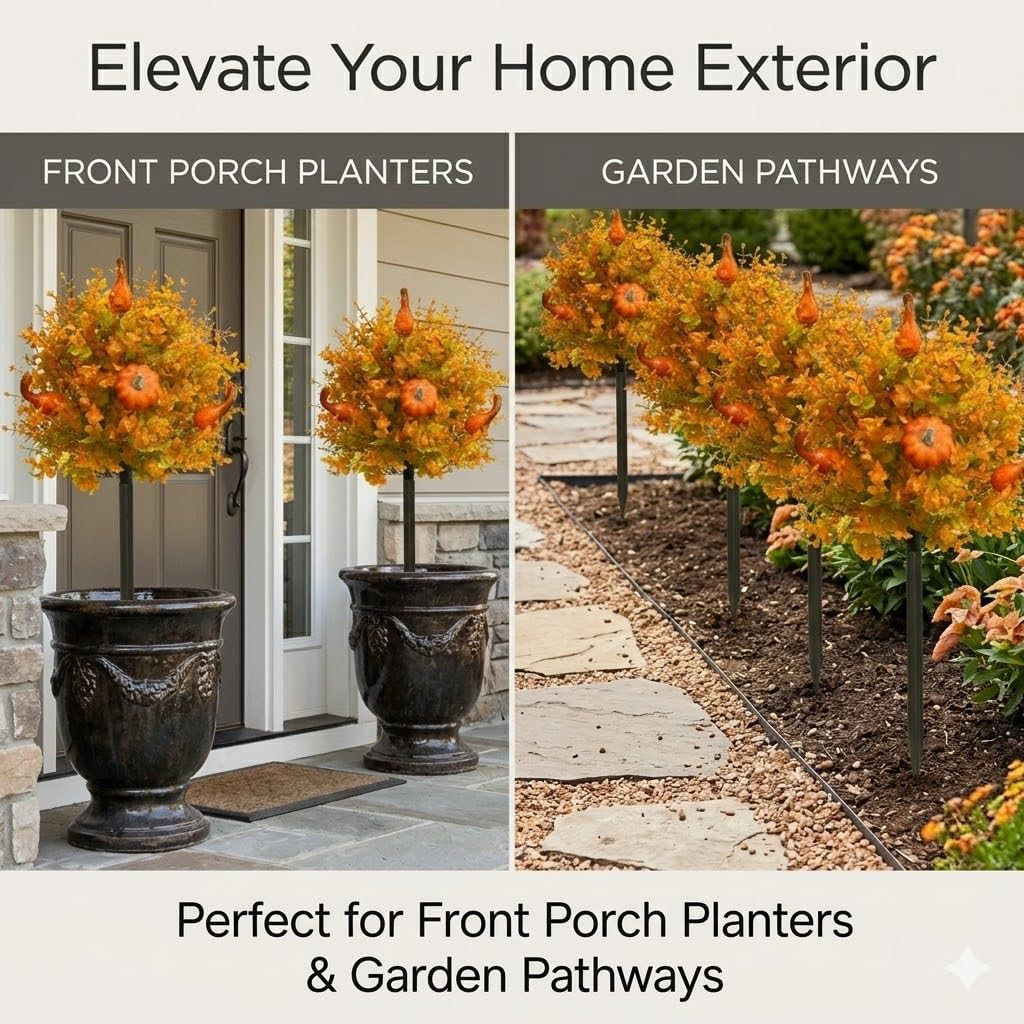 🍂Fall Pumpkin Porch Stakes - Autumn Pathway & Entryway Decor