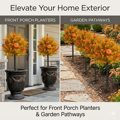 🍂Fall Pumpkin Porch Stakes - Autumn Pathway & Entryway Decor