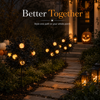 👁️Spooky Eyeball Topiary Stakes – Halloween Porch & Pathway Decor