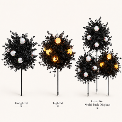 👁️Spooky Eyeball Topiary Stakes – Halloween Porch & Pathway Decor