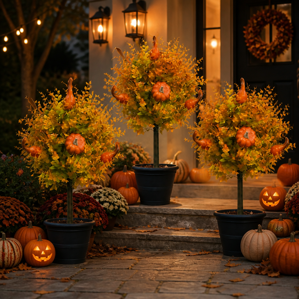 🍂Fall Pumpkin Porch Stakes - Autumn Pathway & Entryway Decor